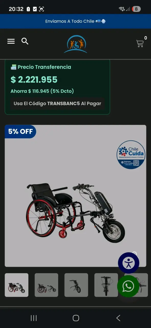 Silla de ruedas con motor auxiliar - 6
