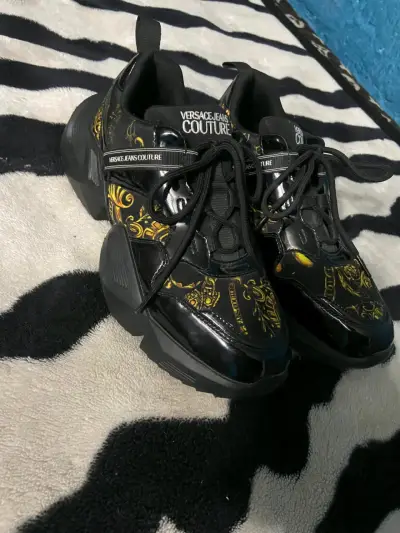 Zapatillas Versace negras estampadas - miniatura 4