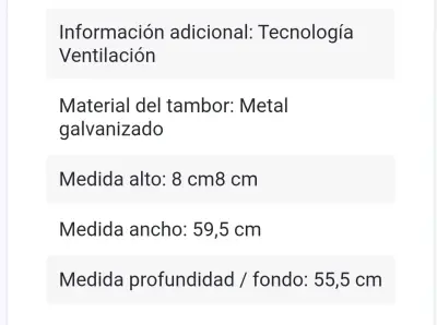 Secadora Galanz 7 kg - miniatura 4
