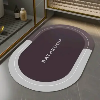 Alfombra de baño azul moderno - miniatura 2