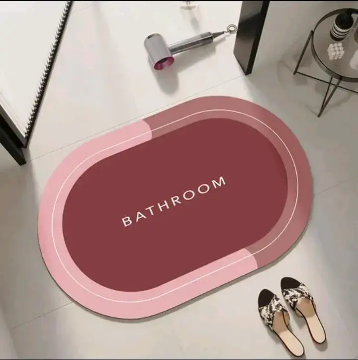 Alfombra de baño azul moderno - 5