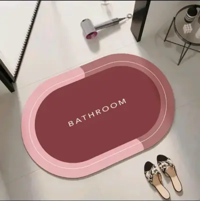 Alfombra de baño azul moderno - miniatura 5