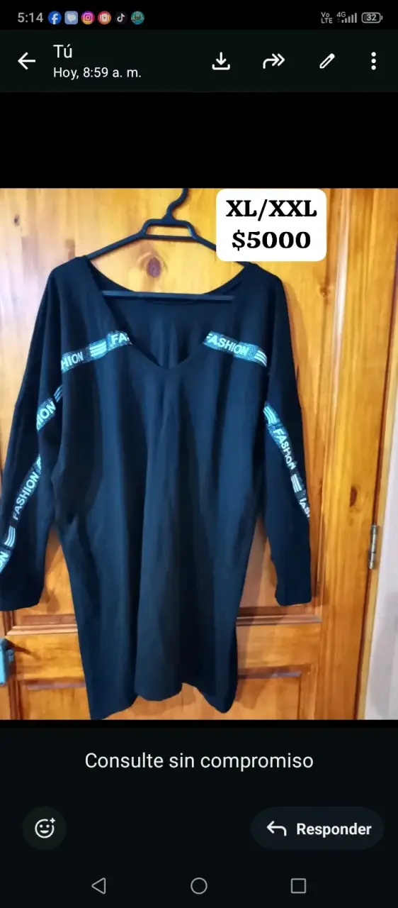 Vestido negro de manga larga - 2