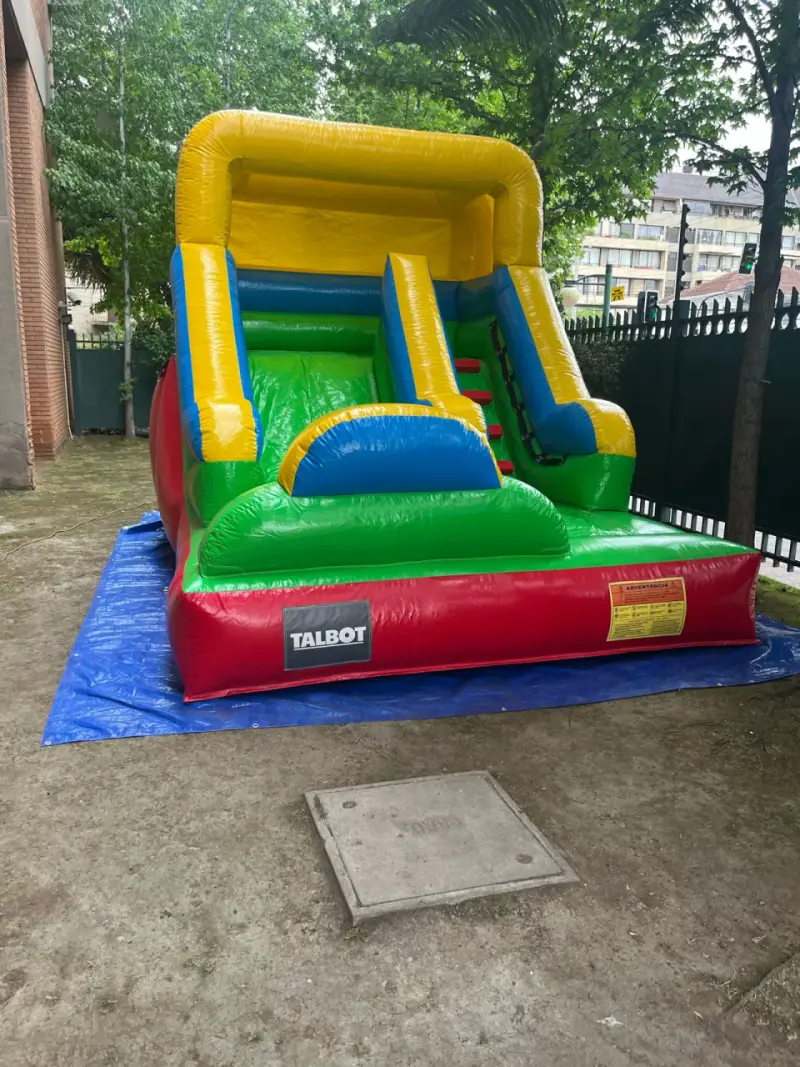 Tobogán inflable multicolor grande - 2