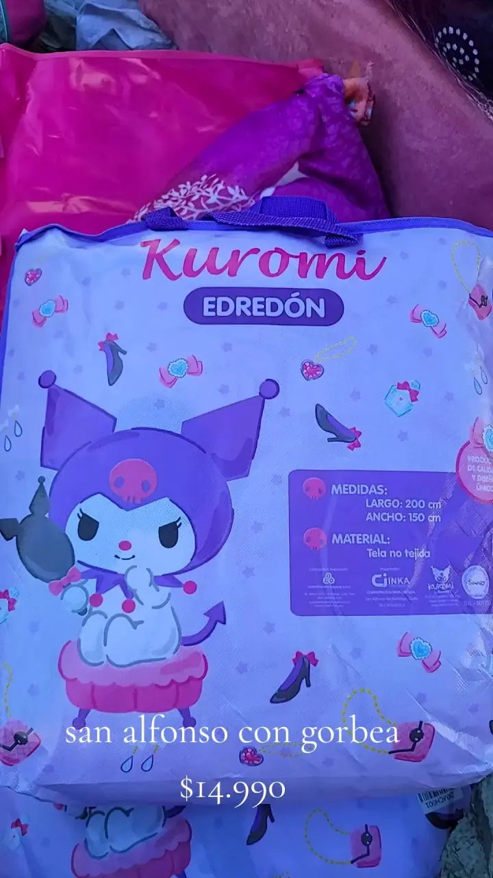 Edredón Kuromi color lila - 1