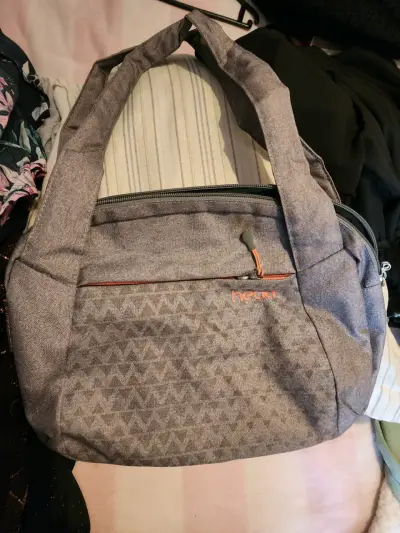 Bolso gris con estampado - miniatura 1