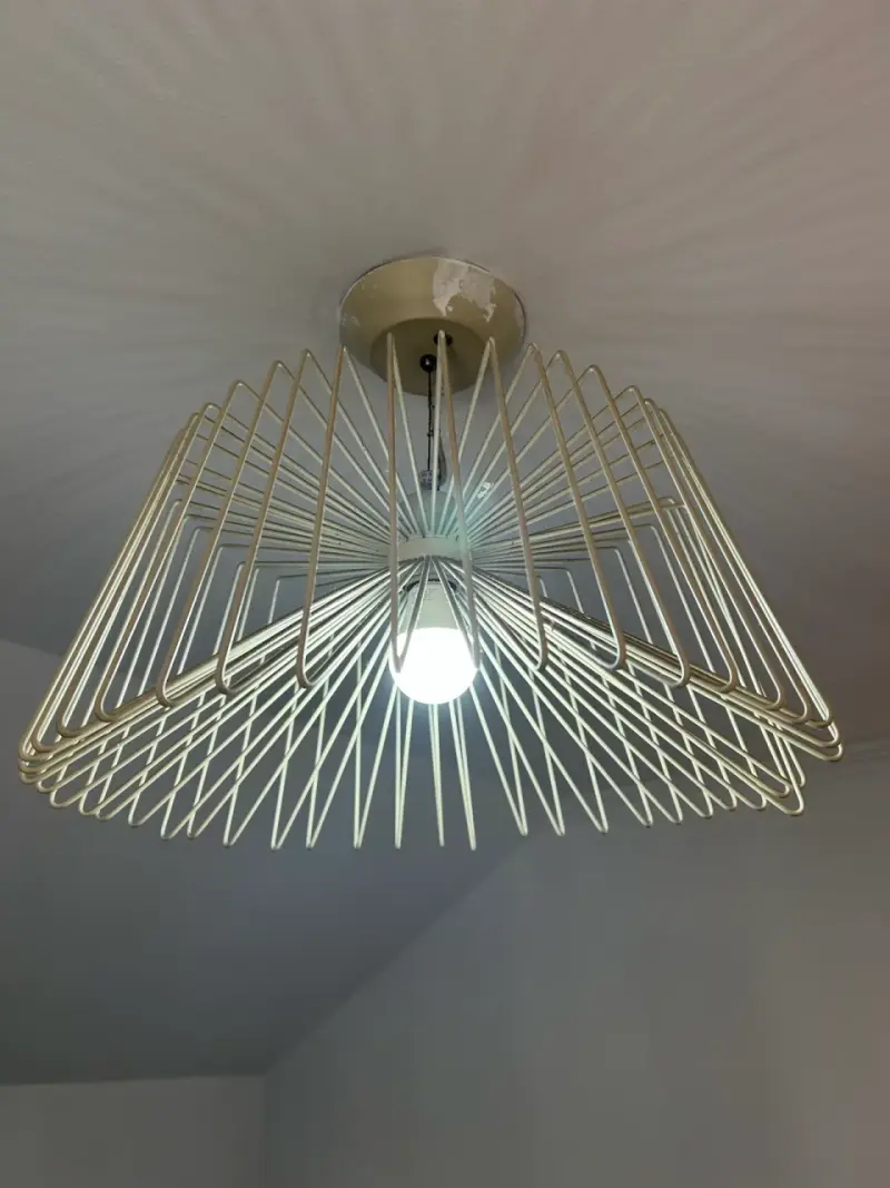 Lámpara colgante moderna beige - 2