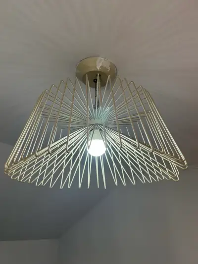 Lámpara colgante moderna beige - miniatura 2