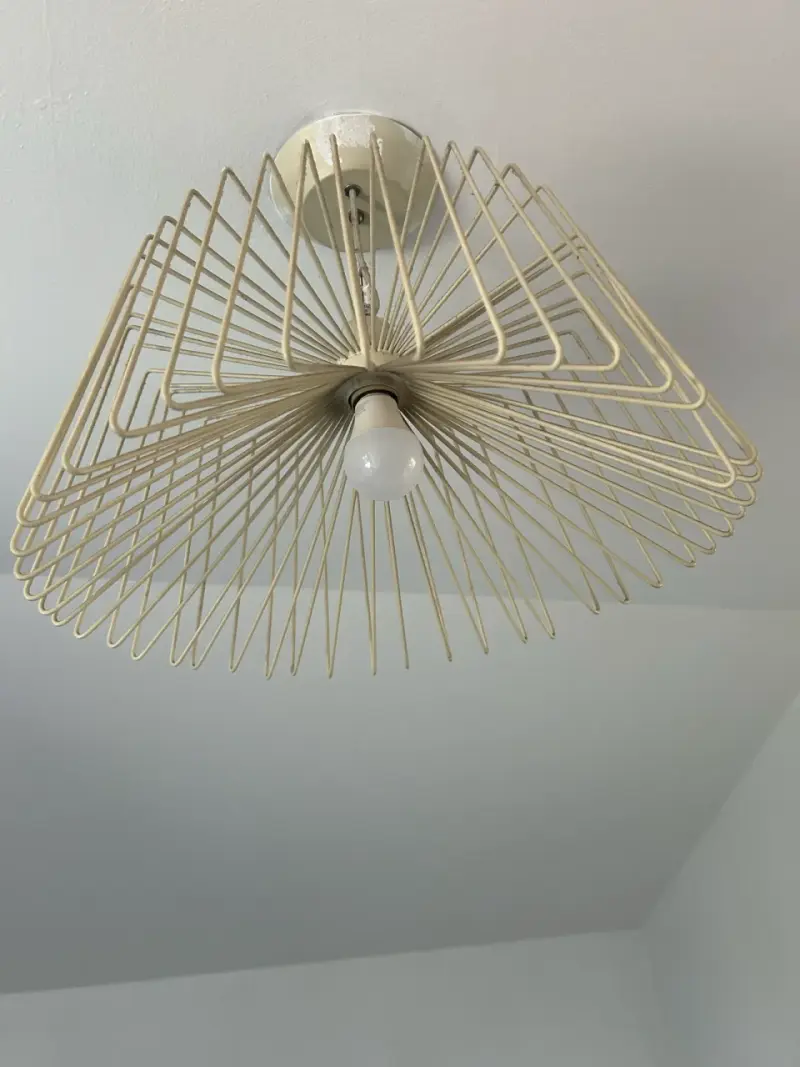 Lámpara colgante moderna beige - 3
