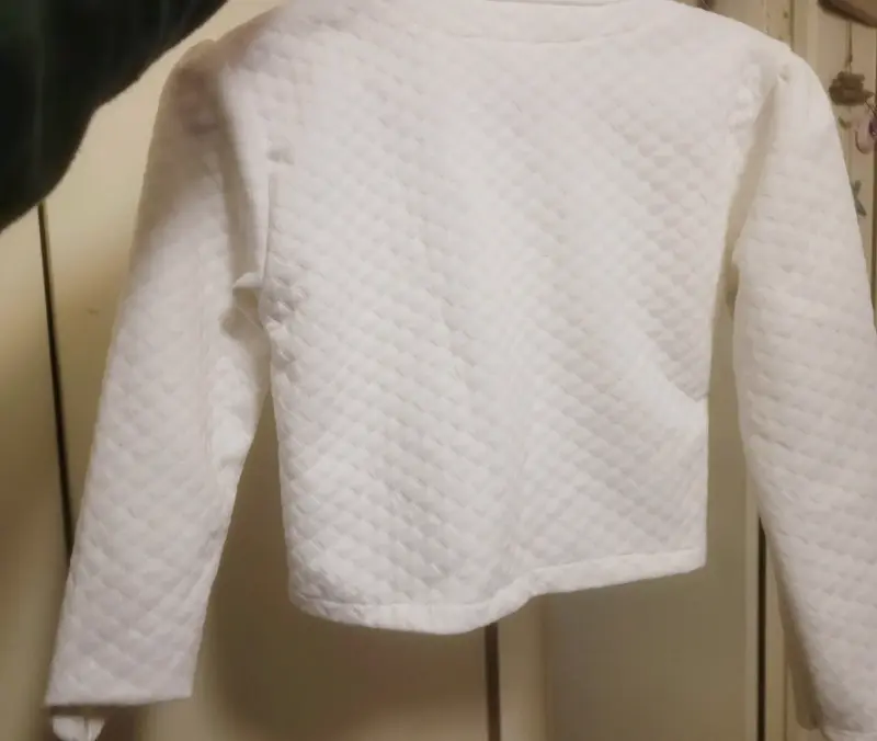 Chaqueta blanca para niñas talla 12 - 2
