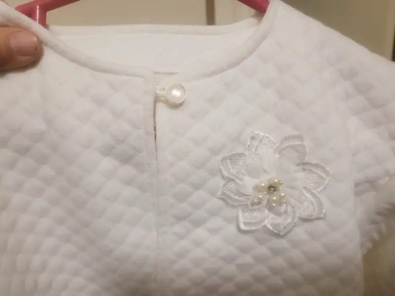 Chaqueta blanca para niñas talla 12 - 3
