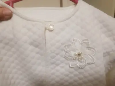 Chaqueta blanca para niñas talla 12 - miniatura 3