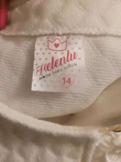 Chaqueta blanca para niñas talla 12 - miniatura 4
