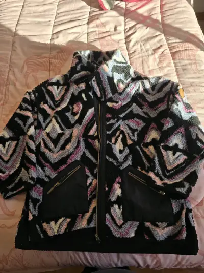 Chaqueta de lana diseño geométrico - miniatura 1