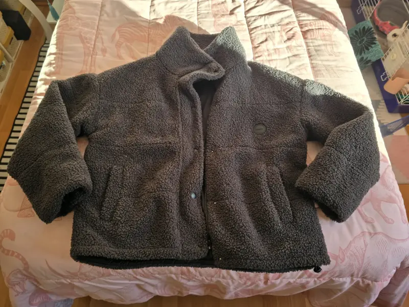 Chaqueta polar gris overside - 1