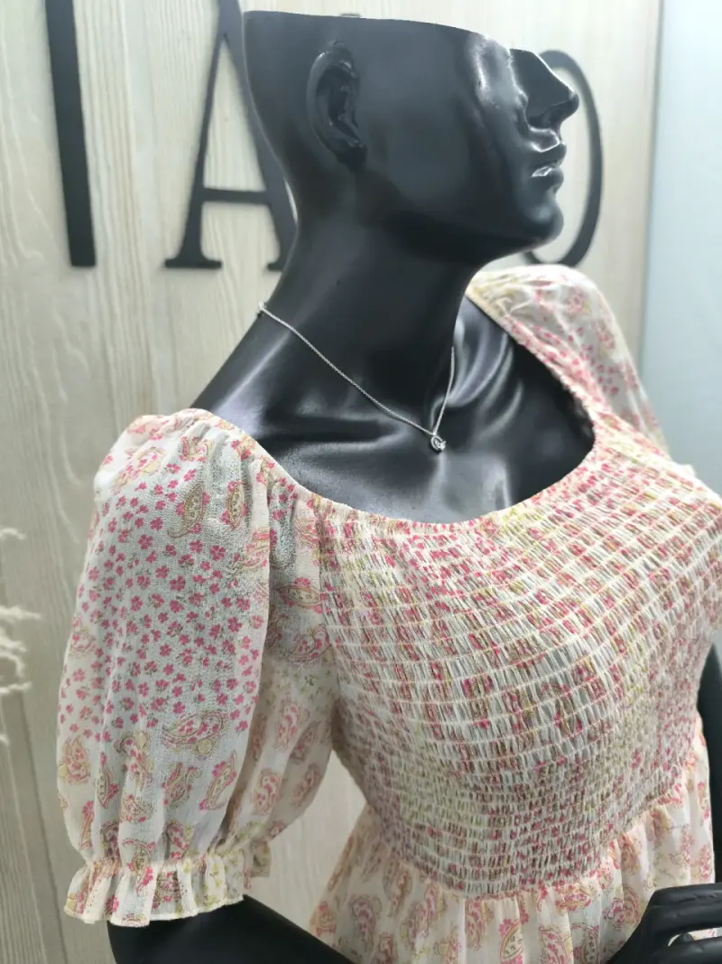 Vestido bohemio floral rosa - 3