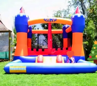 Castillo inflable multicolor - miniatura 1