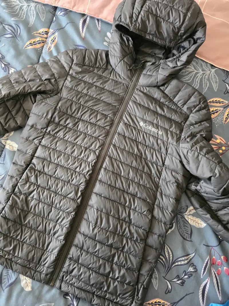 Chaqueta Columbia negra con capucha hombre - 1