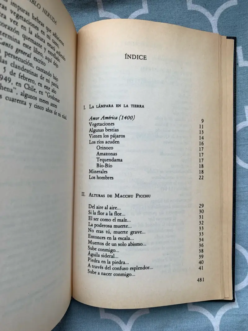 Libro Canto General Pablo Neruda - 2