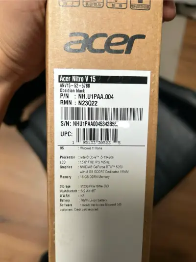 Laptop gaming Acer Nitro V15 - miniatura 4
