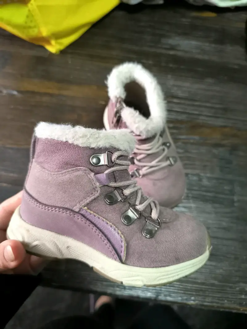 Botines niña morados invierno talla 22 - 1