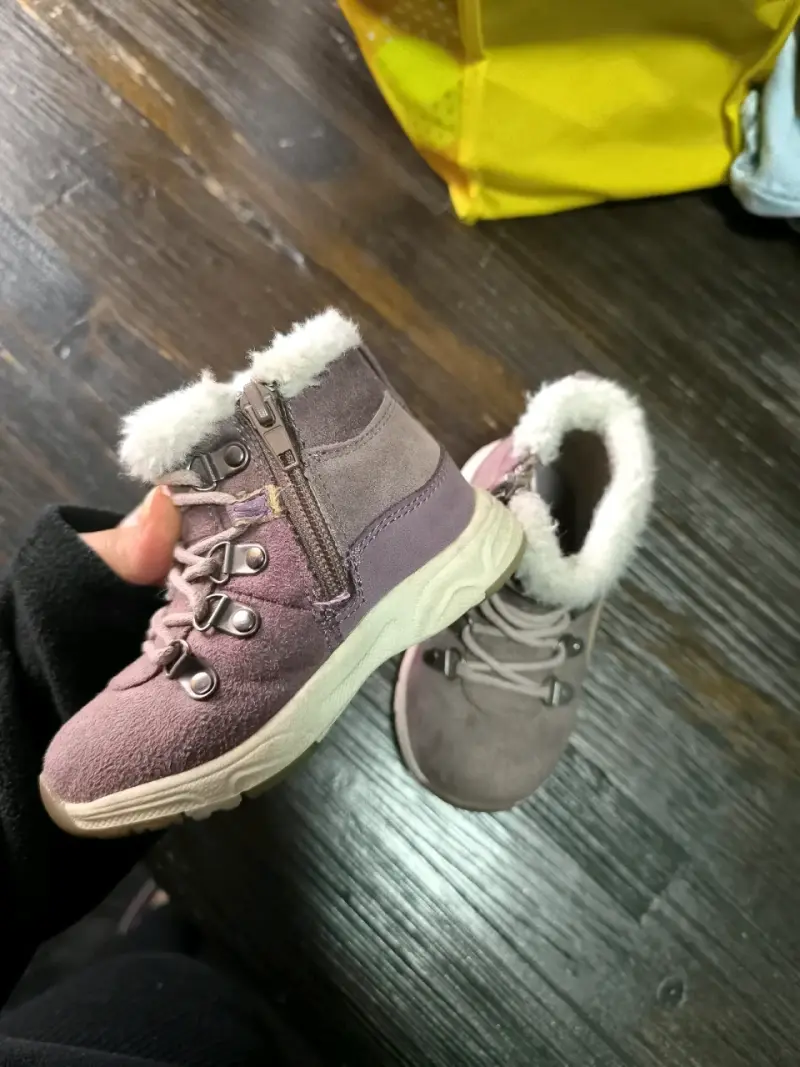 Botines niña morados invierno talla 22 - 2
