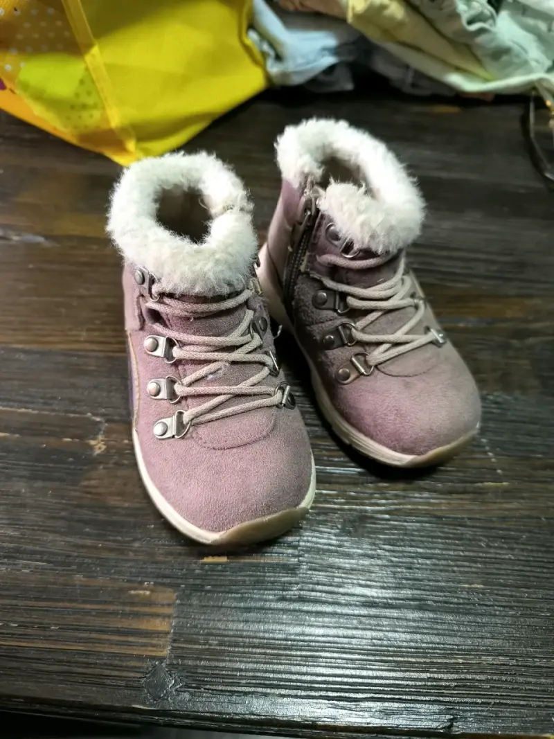 Botines niña morados invierno talla 22 - 3