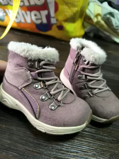Botines niña morados invierno talla 22 - miniatura 5