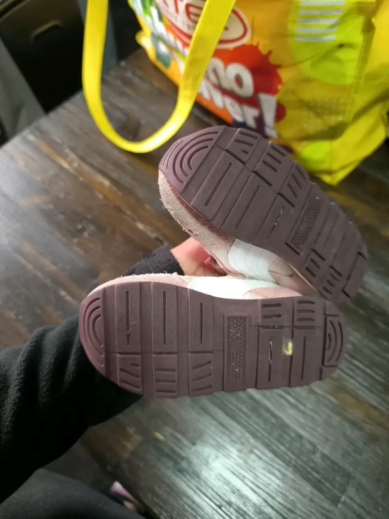 Zapatillas infantiles rosadas niña talla 22 - 4