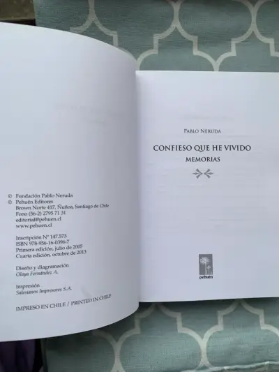Libro 'Confieso que he vivido' de Neruda - miniatura 2