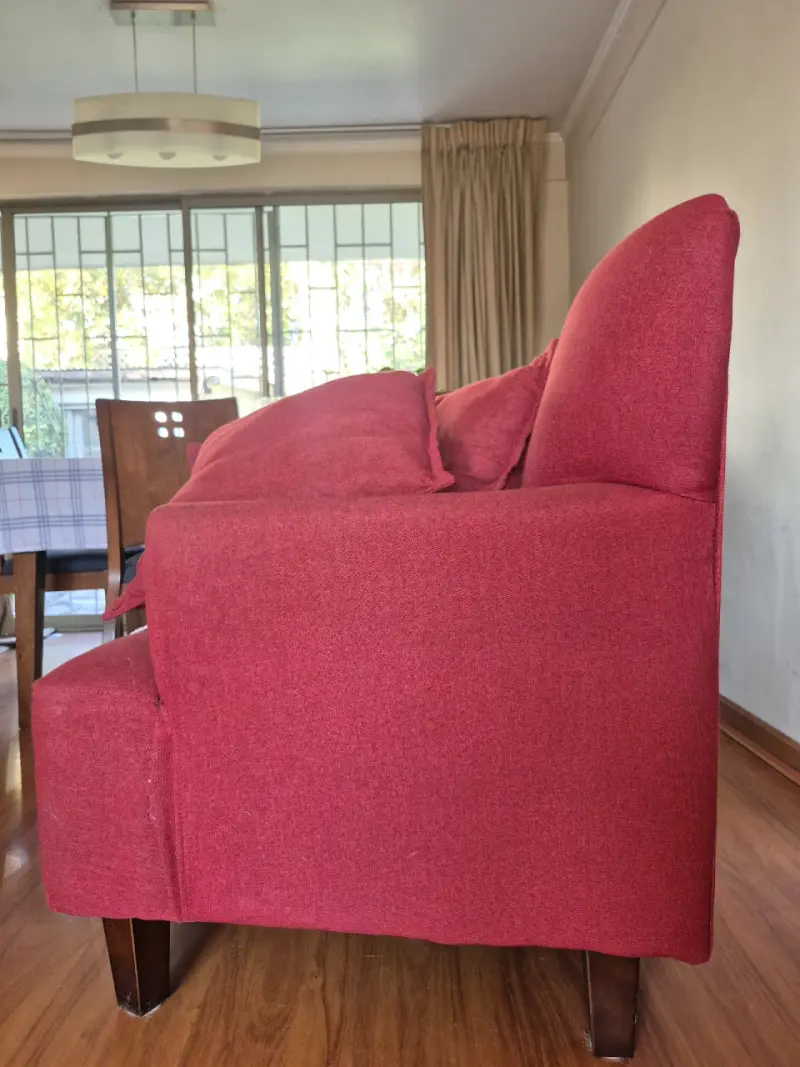 Sillón poltrona sitial rojo burdeos - 4