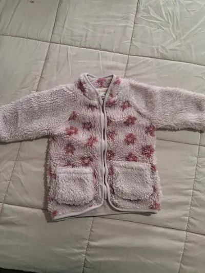 Chaqueta polar infantil rosada - miniatura 1
