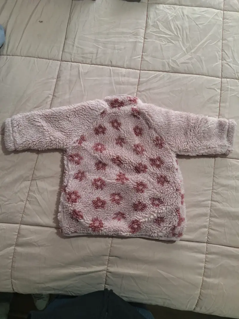 Chaqueta polar infantil rosada - 3