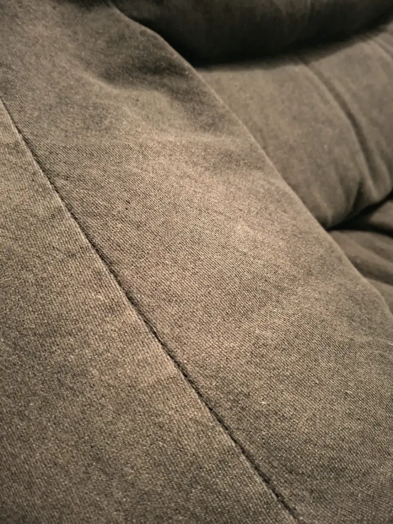 Sillón puff grande gris Denim - 4