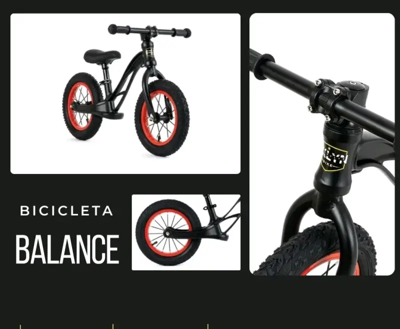 Bicicleta balance negra y calipso - 1