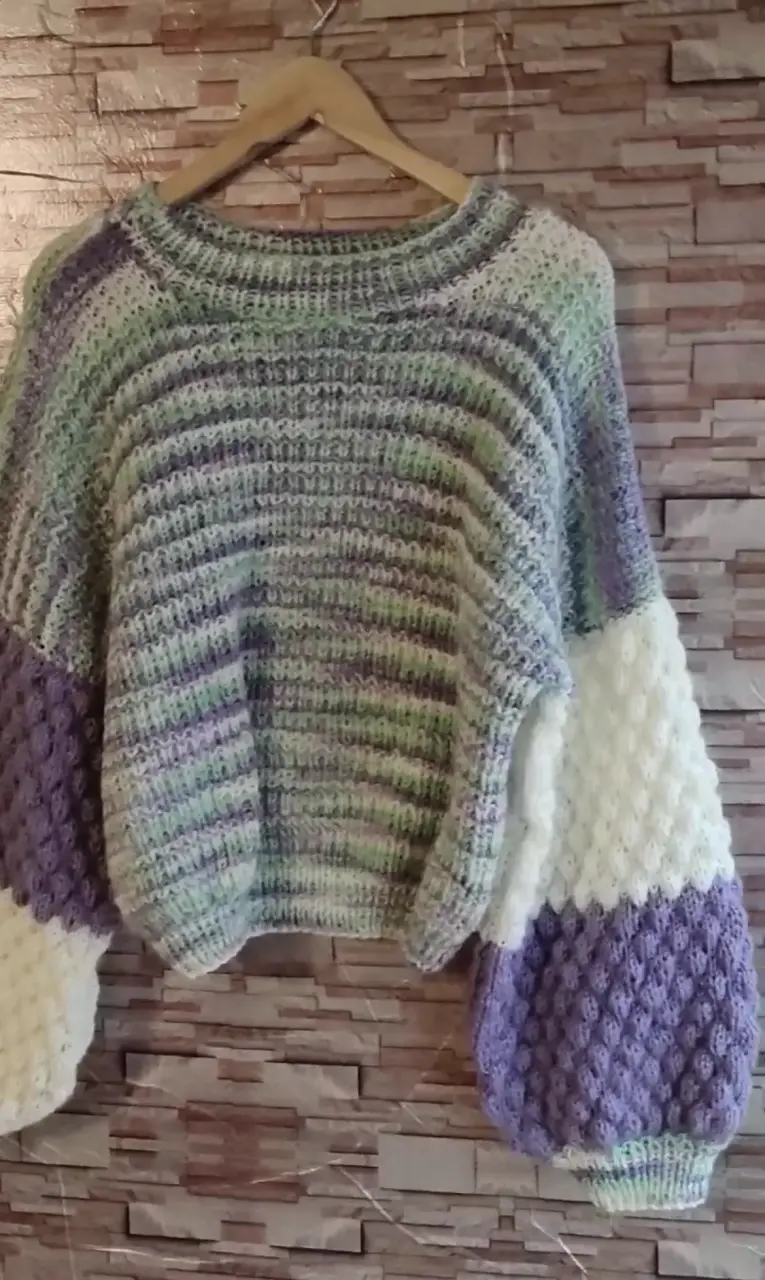 Sweater lana tejido a mano - 4