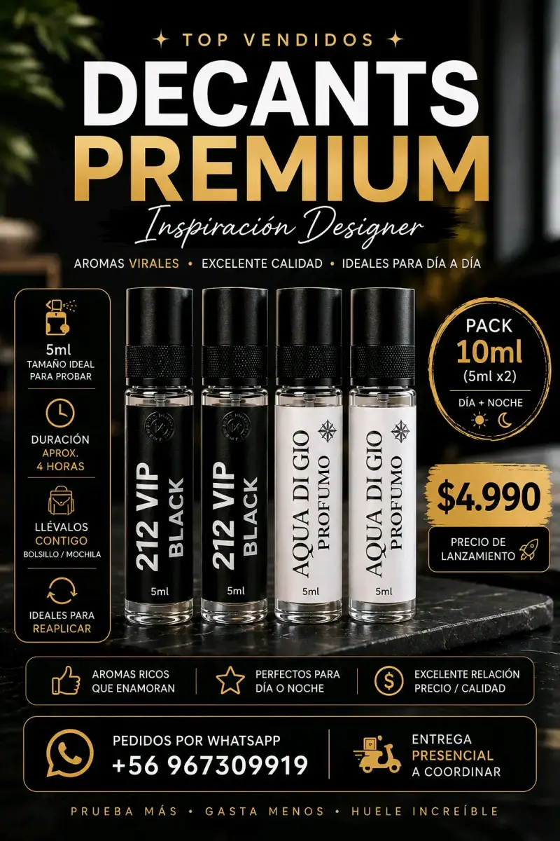 🥇Perfumes Hombre Día + Noche (10ml) - 2