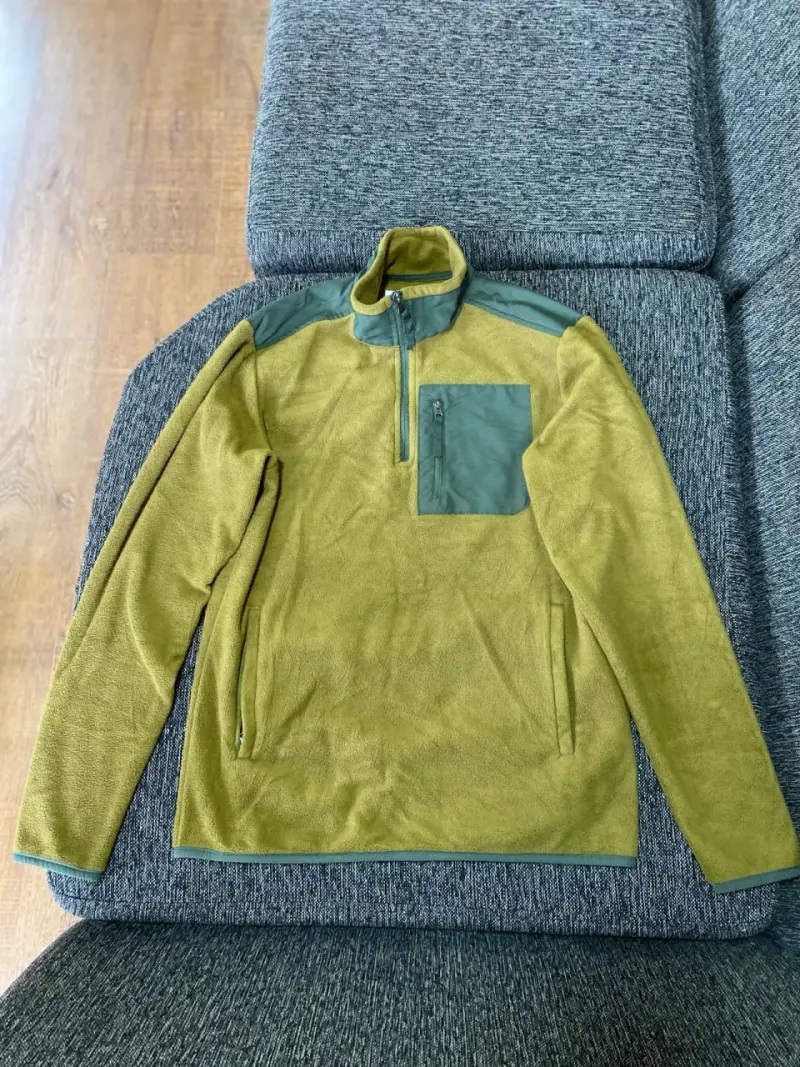 Polar verde con cremallera