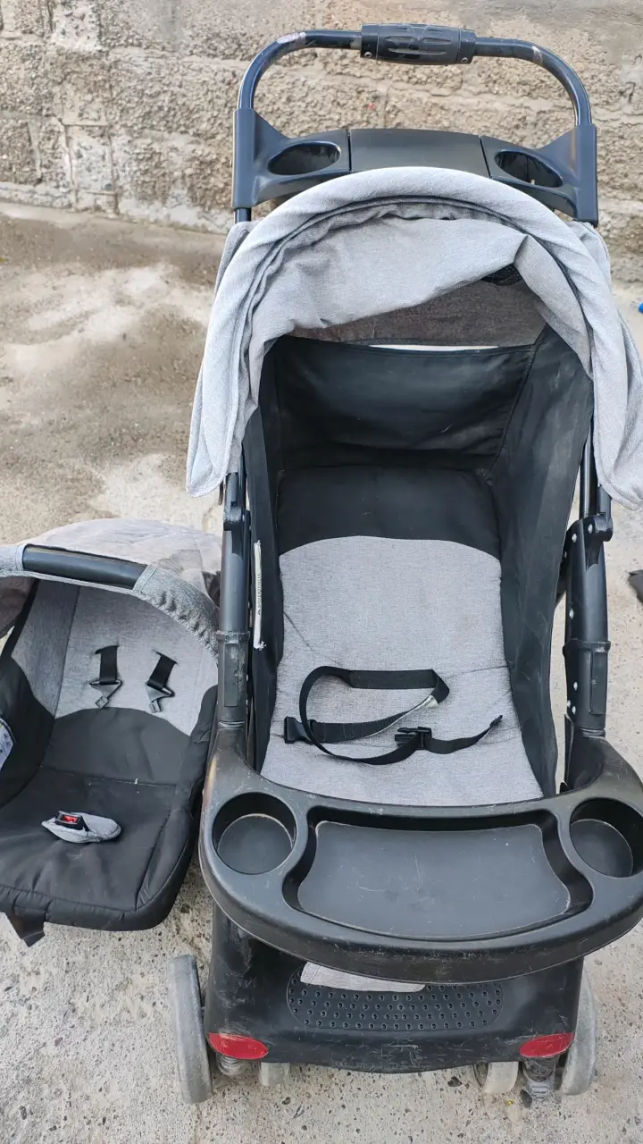 Silla de auto para bebé gris - 3