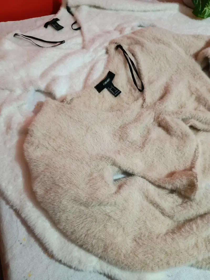 Sweaters  forever 21 de lana beige y blanco - 3
