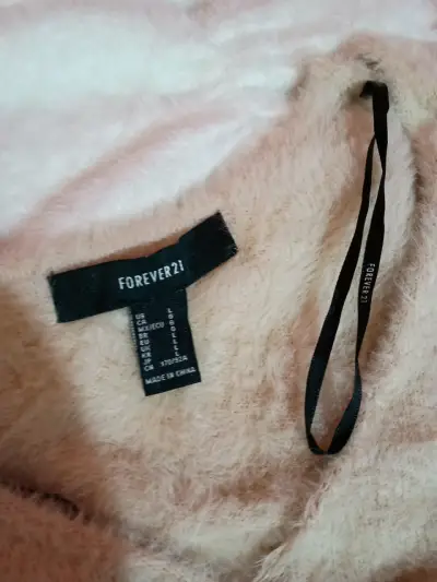 Sweaters  forever 21 de lana beige y blanco - miniatura 5