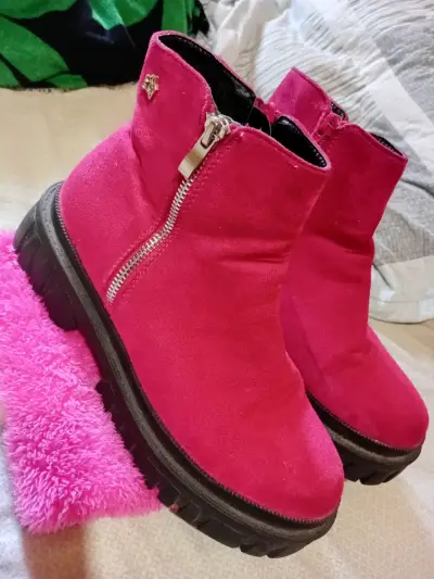 Botines gotta rosados con cierre lateral - miniatura 2