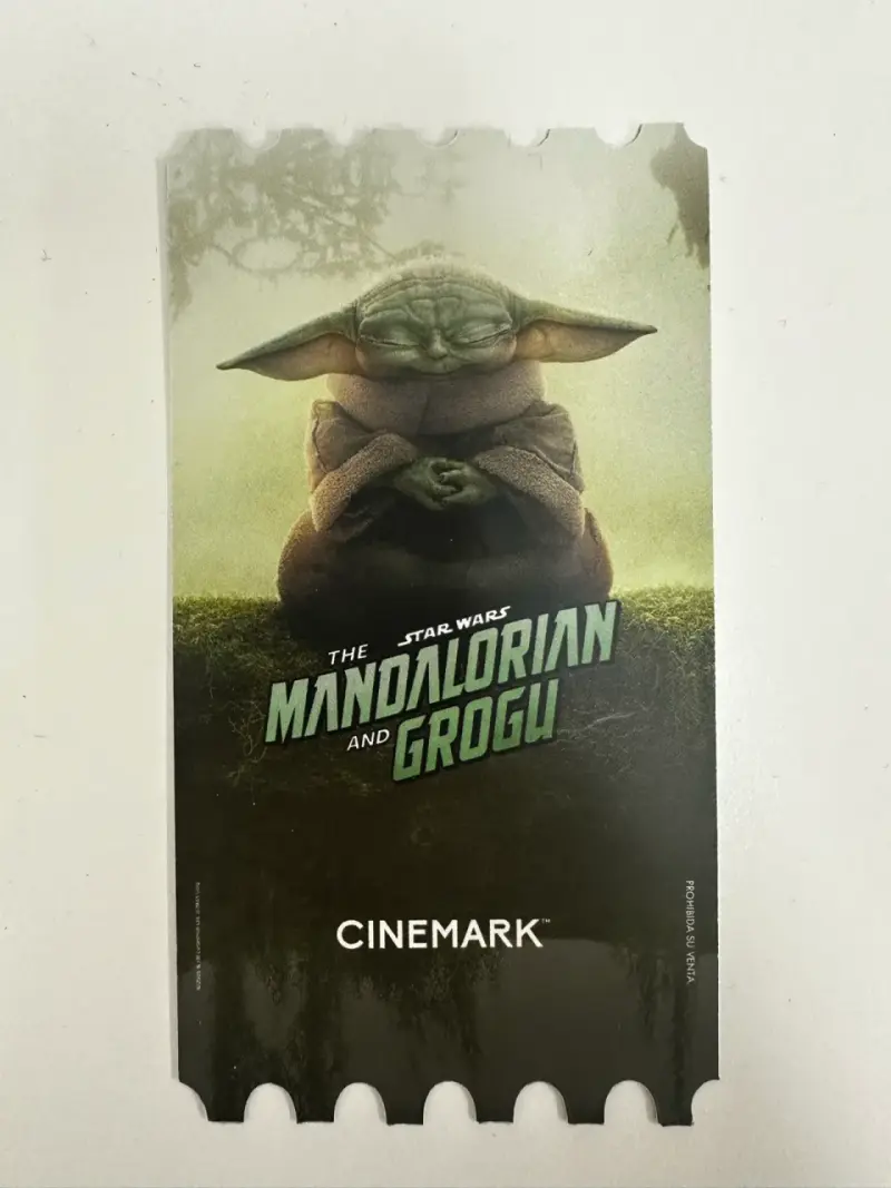 ticket conmemorativo Mandalorian - 2