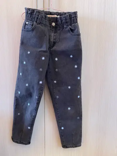 Pantalones jeans bordados para niñas T8 - miniatura 1
