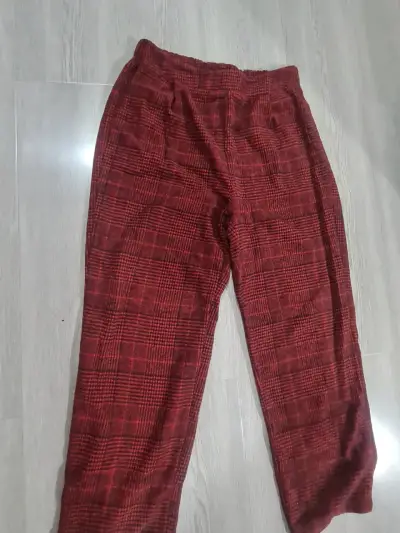 Pantalón de tela escocesa roja - miniatura 2