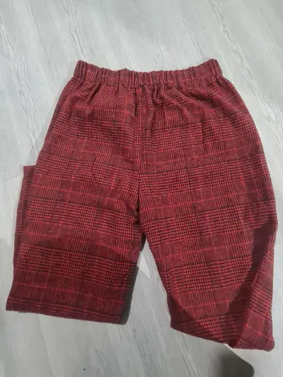 Pantalón de tela escocesa roja - miniatura 3