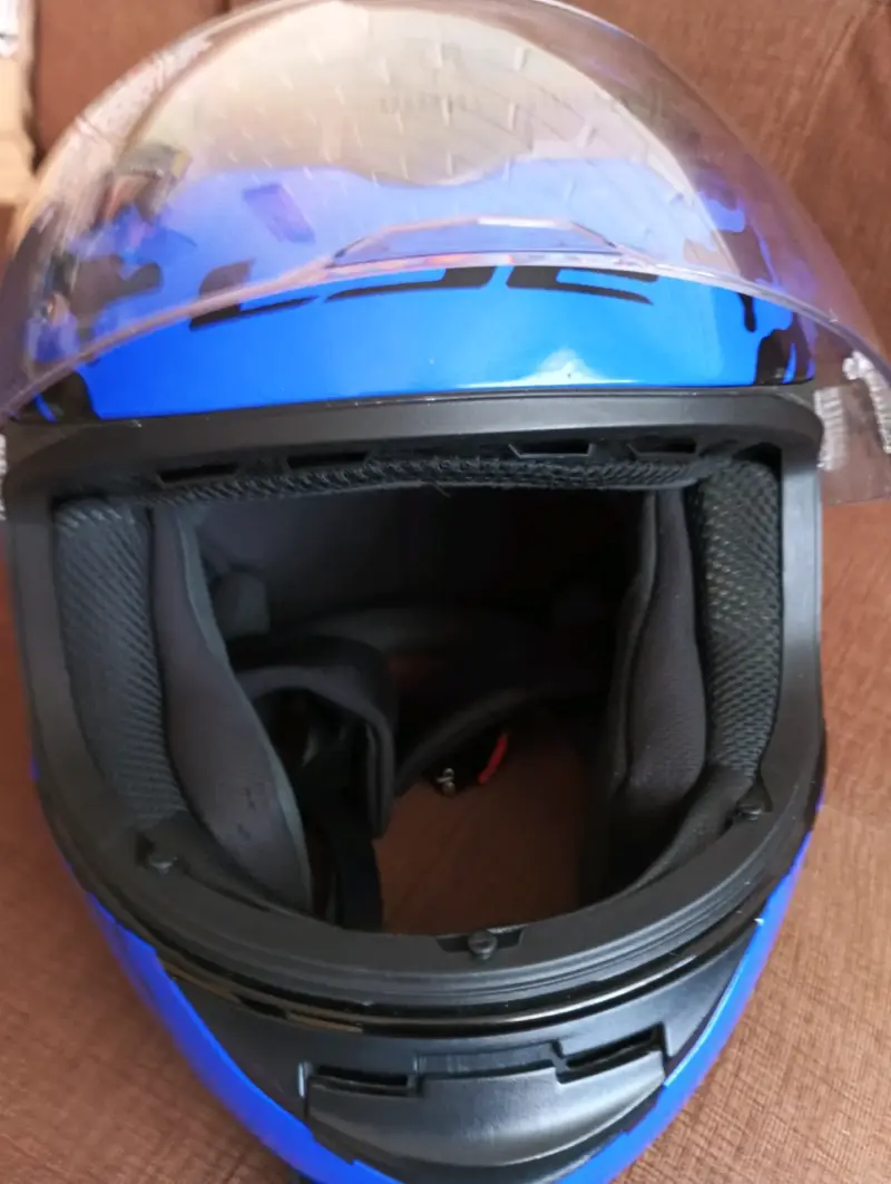 Casco moto azul LS2 - 4