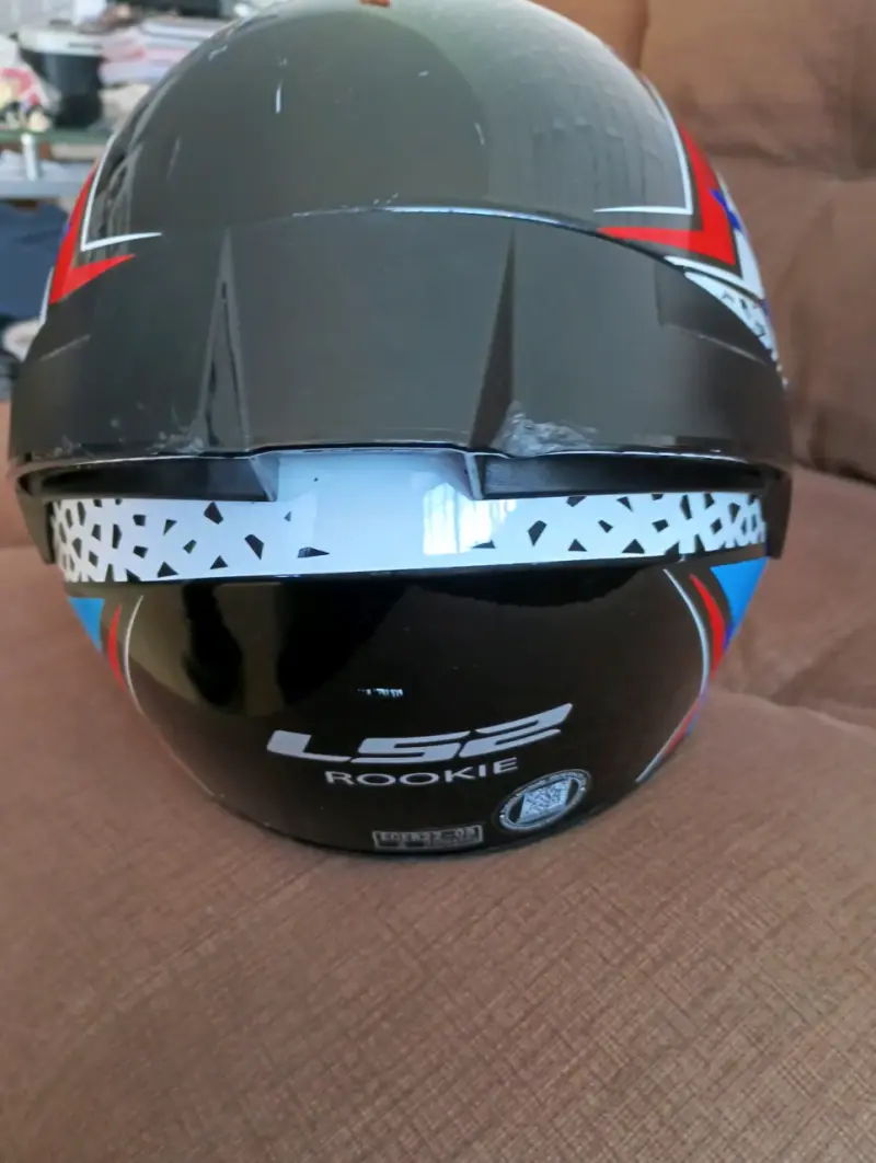 Casco moto azul LS2 - 6