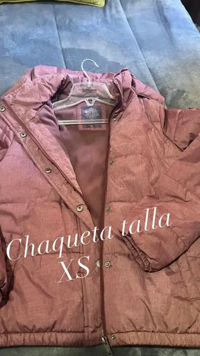 Chaqueta niña azul con capucha - miniatura 2