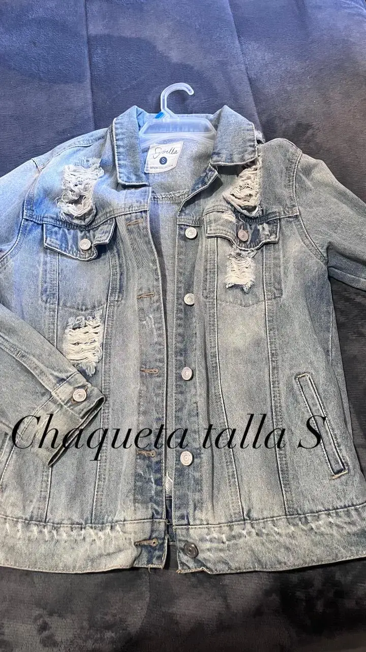 Chaqueta niña azul con capucha - 3